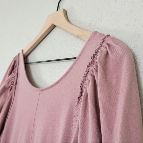 NWT FP Beach Jackie One Piece Jumpsuit M Smoked Roses Jumper Puff Sleeve - Picture 8 of 14